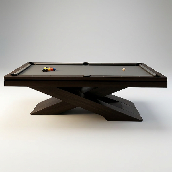 Meridian Atelier X-Frame 8-Foot Designer Pool Table — Studio Shot